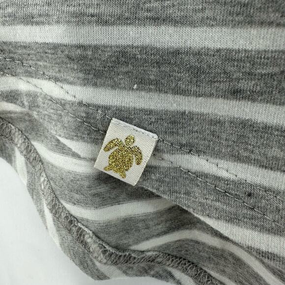 Simply Southern Sequin Pineapple T-Shirt Gray Stripe Large Cozy Everday Bling - Picture 5 of 7